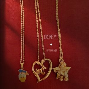 Disney Necklace Combo Mickey Mouse Donald Duck. Made in Japan and Taiwan